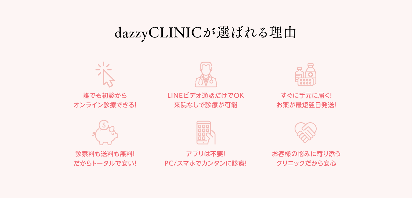 dazzy CLINICが選ばれる理由